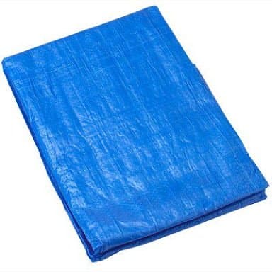 Tarpaulin Blue Waterproof 80 GSM HDPE Laminated Plastic Tarp Without Rope Eyelets (Medium, 6 x 8 Feet,Blue)
