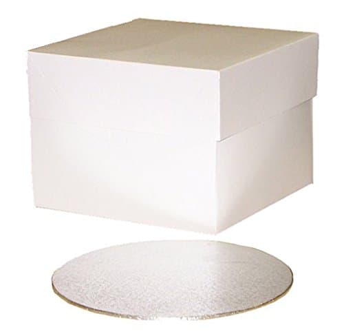 1 x 14" x 14" x 6" Inch Cake Box & 14" Inch Round 3mm Cake Board