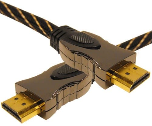 Cable Mountain 3D Ready v1.4 Gold HDMI Cable HD Lead with Ethernet -2 Metre