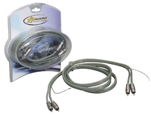 XP Audio XCR17 Master Competition RCA 17-Feet Cables Quad Shielded Twisted Pair RCA with Remote Wire and Metal Split