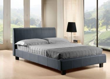 Time Living 4ft Small Double Hamburg Grey Fabric Bed Bed Frame Only