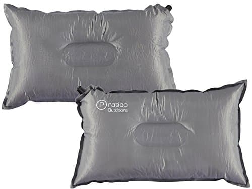 Pratico Outdoors Pillow-to-Go Self Inflating Pillow - The Perfect Inflatable Travel Pillow or Camping Pillow - 1 Pack