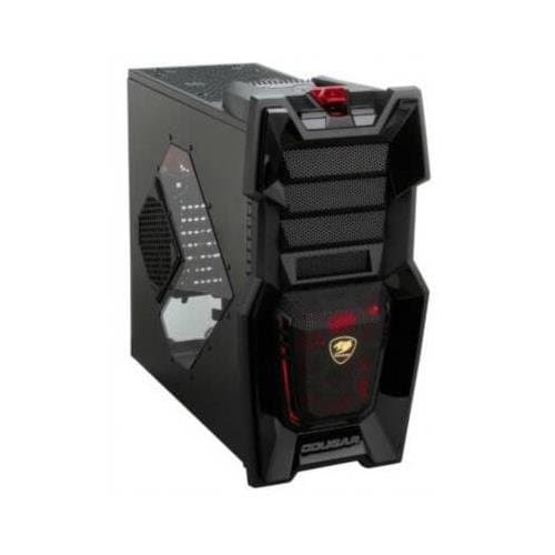 COUGAR Challenger Black Steel ATX Computer Case with 12cm COUGAR TURBINE HYPER-SPIN Bearing Silent Fans and 20cm LED Fan