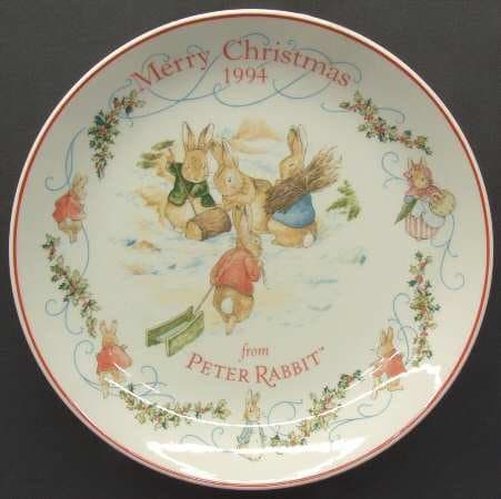WEDGWOOD PETER RABBIT christmas plate 1994 - BNIB -UK MADE - RETIRED