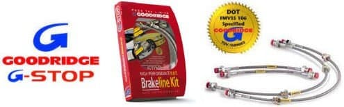 Goodridge Stainless Steel Brake Line Kit for 01-03 SLK32 Mercedes Benz;4 Line;R170 Chassis