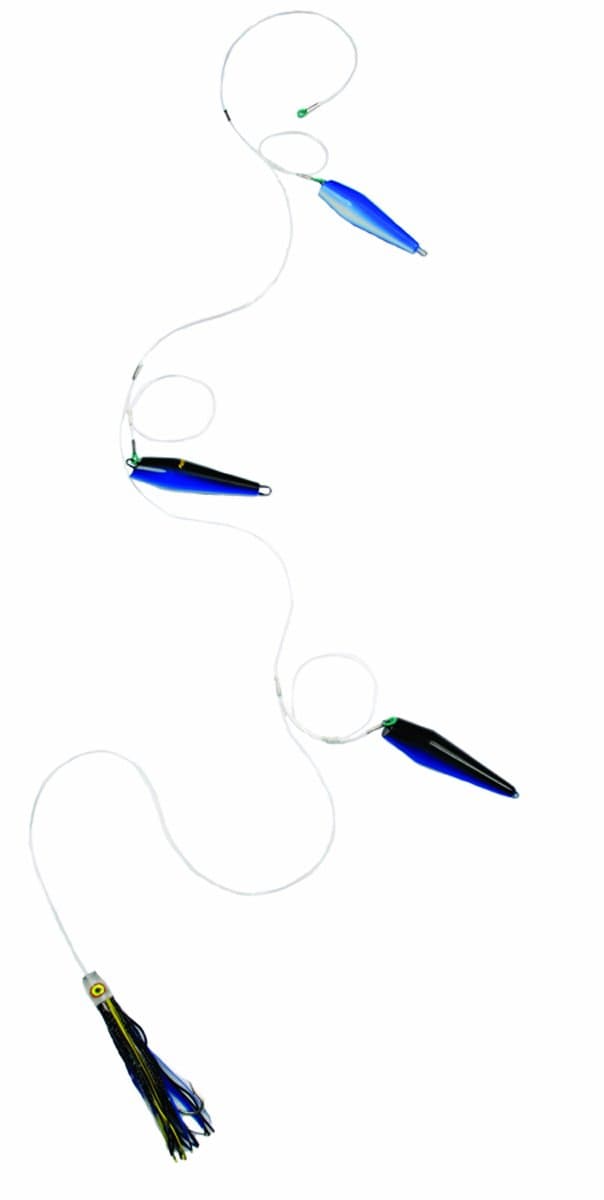 Playaction 5-Inch Bowling Pin Trolling Lure Combo, Black and Purple Finish