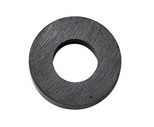 Vridhi Enterprises Ferrite Ring Magnet/Ceramic Magnet with 1 NS Coin- 4 Pcs