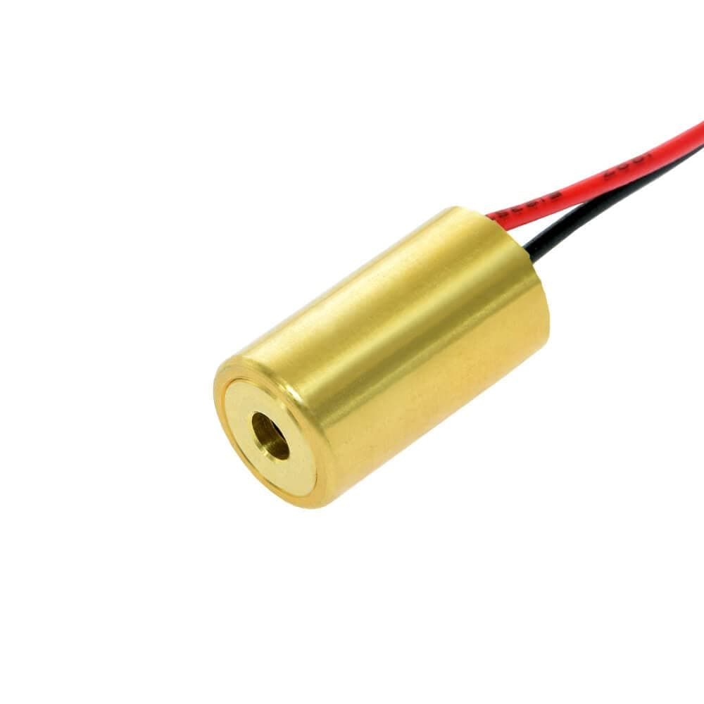 Red Dot Laser Module, 650nm, Class 3R, Less Than 5mW, with APC Driver, 2.6~6V Operation Voltage, 30 Meters Working Distance, D10.5x19mm, VLM-650-01 LPA, Laser Head