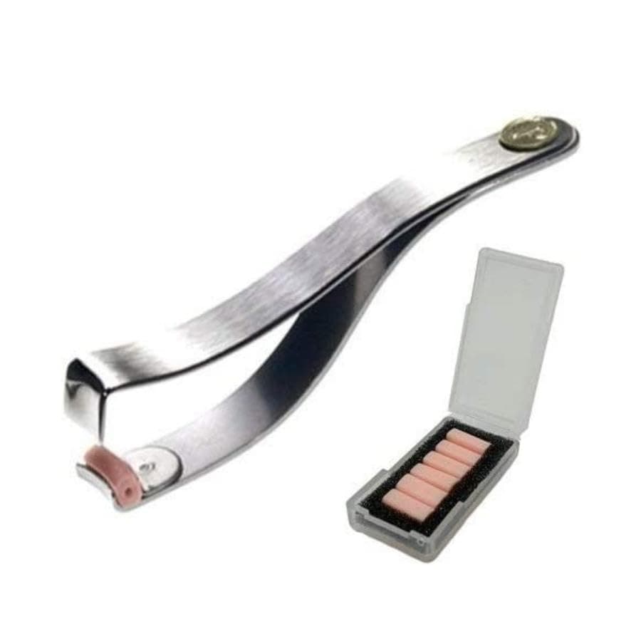 PREO Eyelash Curler Beauty Tool With 6 Refilling Silicone Rubber Pads | Compact, Lightweight, Sturdy, Durable & Easy To Use | Enjoy Pretty, Perky & Elongated Eyelashes, Make Your Eyes Wider & Brighter