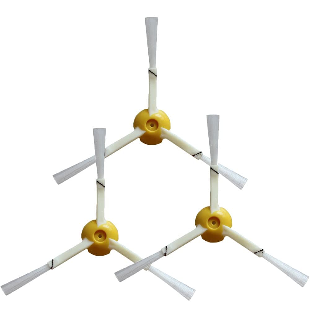 3-Pack Replacement Side Brush Compatible with IRobots Roomba 800 and 900 Series & 600 Series 877 891 895 761 770 780 790 614 665 671 675 690 670 Models,White - 4636428