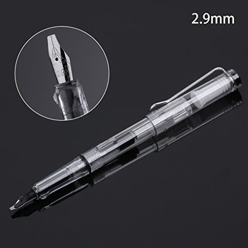 yangfr Duckbill Gothic Parallel Calligraphy Art Flat Tip Tibetan Arabic Fountain Pen,Fountain Pen Set for Easy Writing (2.9mm)