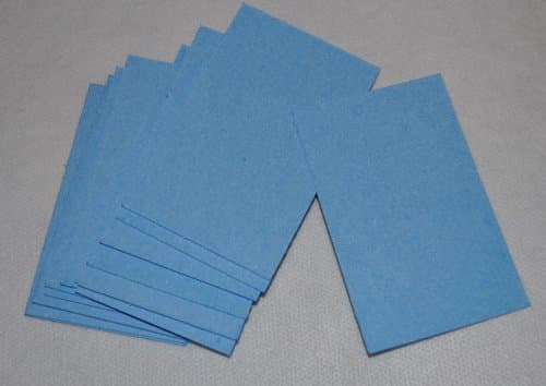 Light Blue Compressed Sponge Sheets- Pack of 12