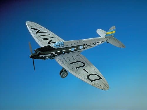 Aue Verlag Schreiber-Bogen Kartonmodellbau Heinkel He 70 'Blitz'