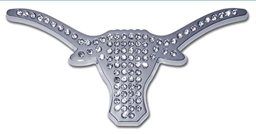 The University of Texas Longhorns Metal Auto Emblem (Clear Crystal)