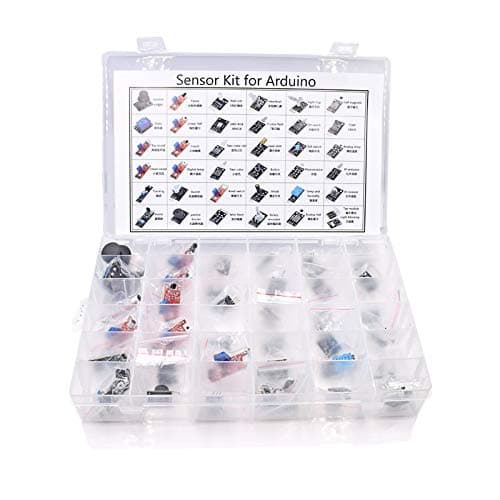 RoboGets Sensor Kit Starters - 37 in 1 - for Arduino and Robotics, Electronics Hobby Projects, DIY