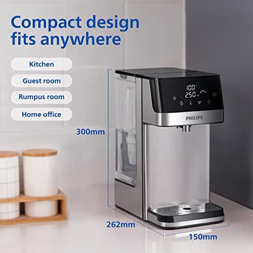 Philips ADD5910M/10 Water Station, Hot Water Dispenser with 6 Temperature Settings - Silver