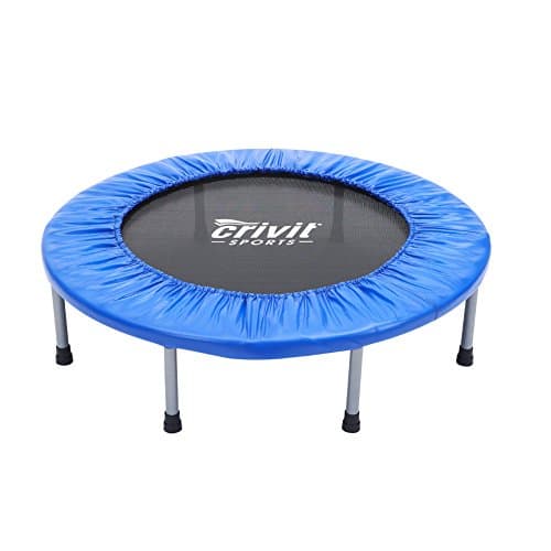 Seatopia 38" Fitness Trampoline Bungee Rope System Silent Bounce Cardio Workout Trainer – Fun for Adults & Kids, Max load 220 lbs