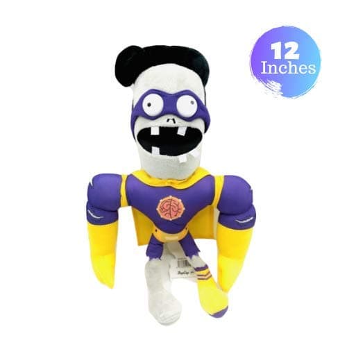 Tacumo Plants vs Zombies GW2 - PVZ Zombie Plush Toy Stuffed Soft Doll 12" (Super Brainz)