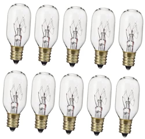 10 Pcs Replacement Lamp Bulbs 15Watt T7 Candelabra E12 15T7C/15T7/130V - EOV178 | #YY15R