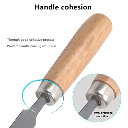 6Pcs 6 Inch Heavy Duty File Set, Lightweight Filing Tool Kit, High Carbon Hardened Steel Files with Anti-Slip Wood Handles, Medium Coarse, Suitable for Wood/Metal/Model/Shaping