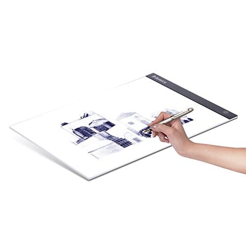 Aibecy Portable A3 LED Light Box Drawing Tracing Tracer Copy Board Table Pad Panel Copyboard with Memory Function Stepless Brightness Control for Artist Animation Tattoo Sketching Architecture