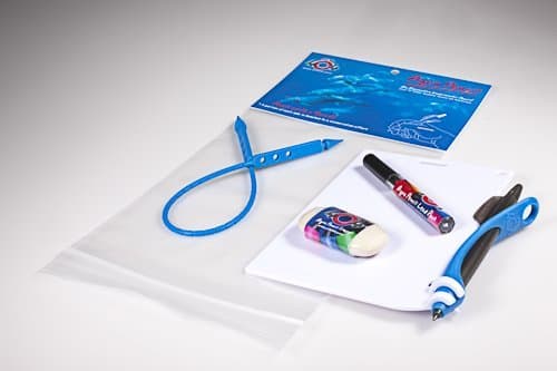 Aqua Pencil & Slate Underwater Kit -Blue