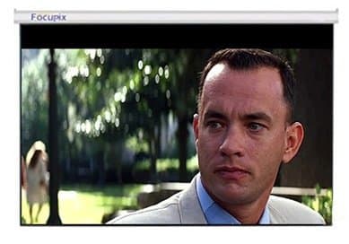 Focupix Flexio 16:9 Electric Projector Screen w/ Dual Remote - 84" - Elegant White