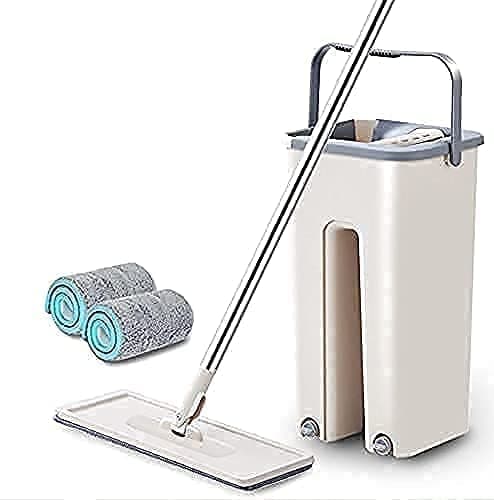 M N CREATION Mop Heavy Quality Floor Mop with Bucket Flexible Flat