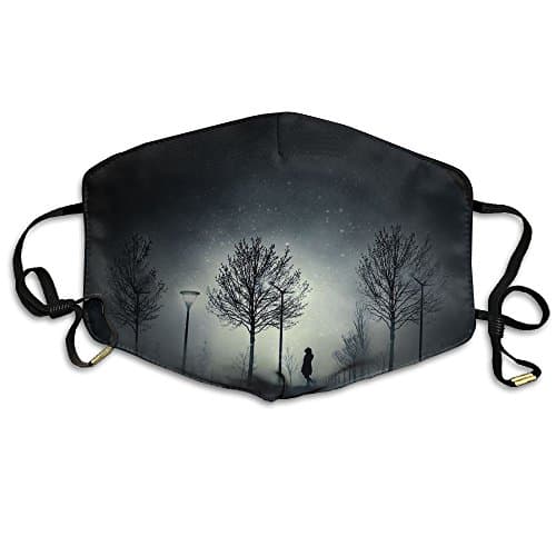 Kerera Girls Walk Under The Lamp Reusable Polyester Dust Mask Health Care Mask