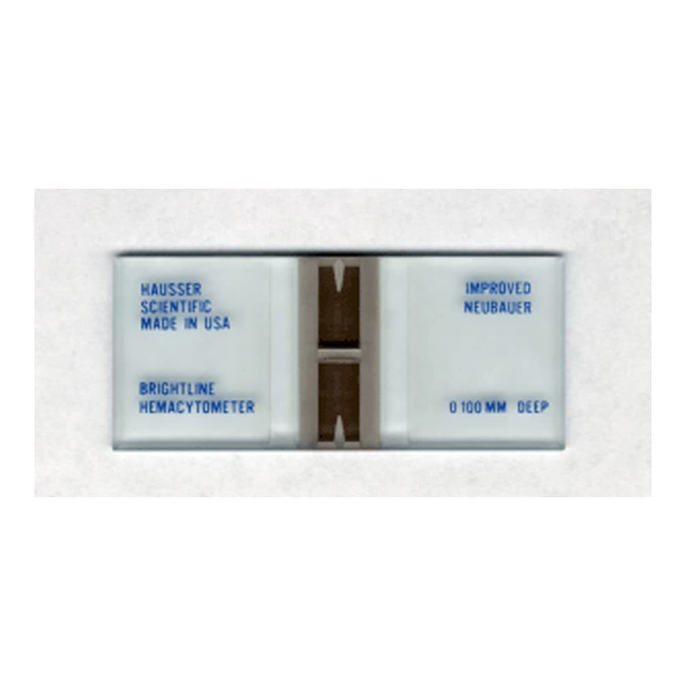 3100 Glass Double Neubauer Counting Chamber Set with 2 Cover Glass