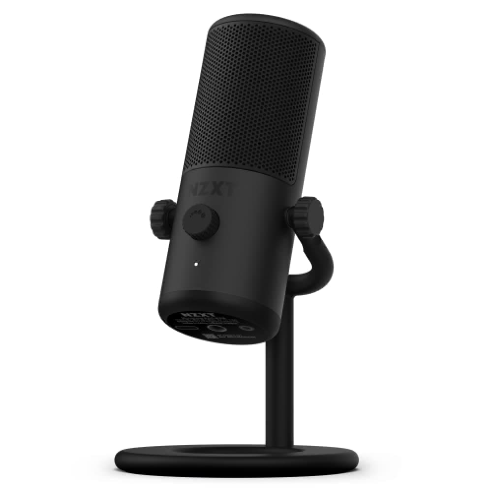 Capsule Mini USB Microphone – AP-WMMIC-B1- High Resolution – Cardioid Polar Pattern – Ideal for Streaming, Content Creation & Podcasting – Built-in Pop Filter - Adjustable Stand – Black