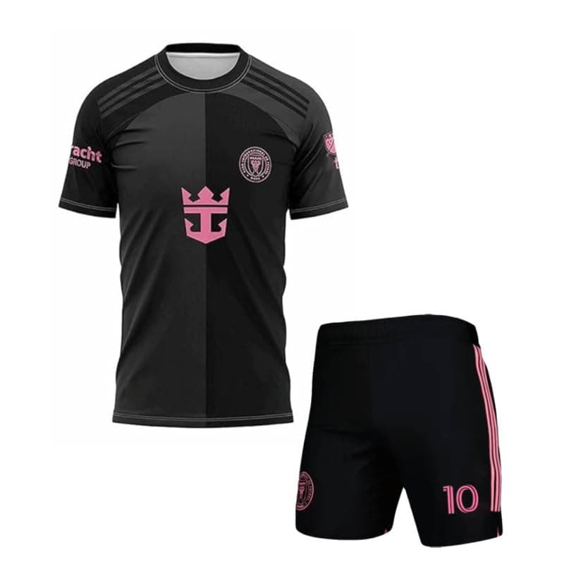 RJM Messi 10 Football Jersey Tshirt 2024 with Printed Shorts for (Men,Kids & Boys)