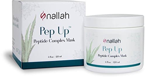 Nallah Anti Aging Peptide Mask, Collagen Boosting, Infused with Natural Peptide Extracts For Instantly Radiant, Hydrated, and Smooth Skin, 4 Ounce
