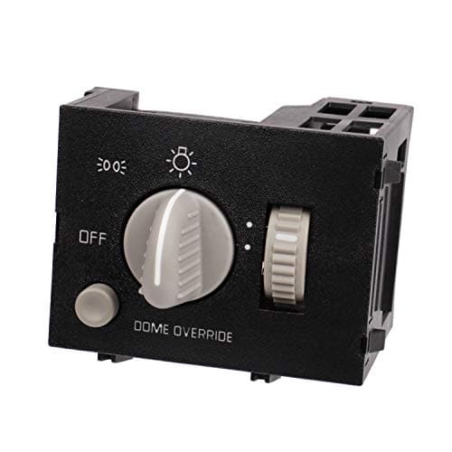 Fits 95-98 Chevy C1500 K1500 Headlight Switch D1523H - Black Dimmer Switch, Rotary Actuator, ON-OFF Operation Mode