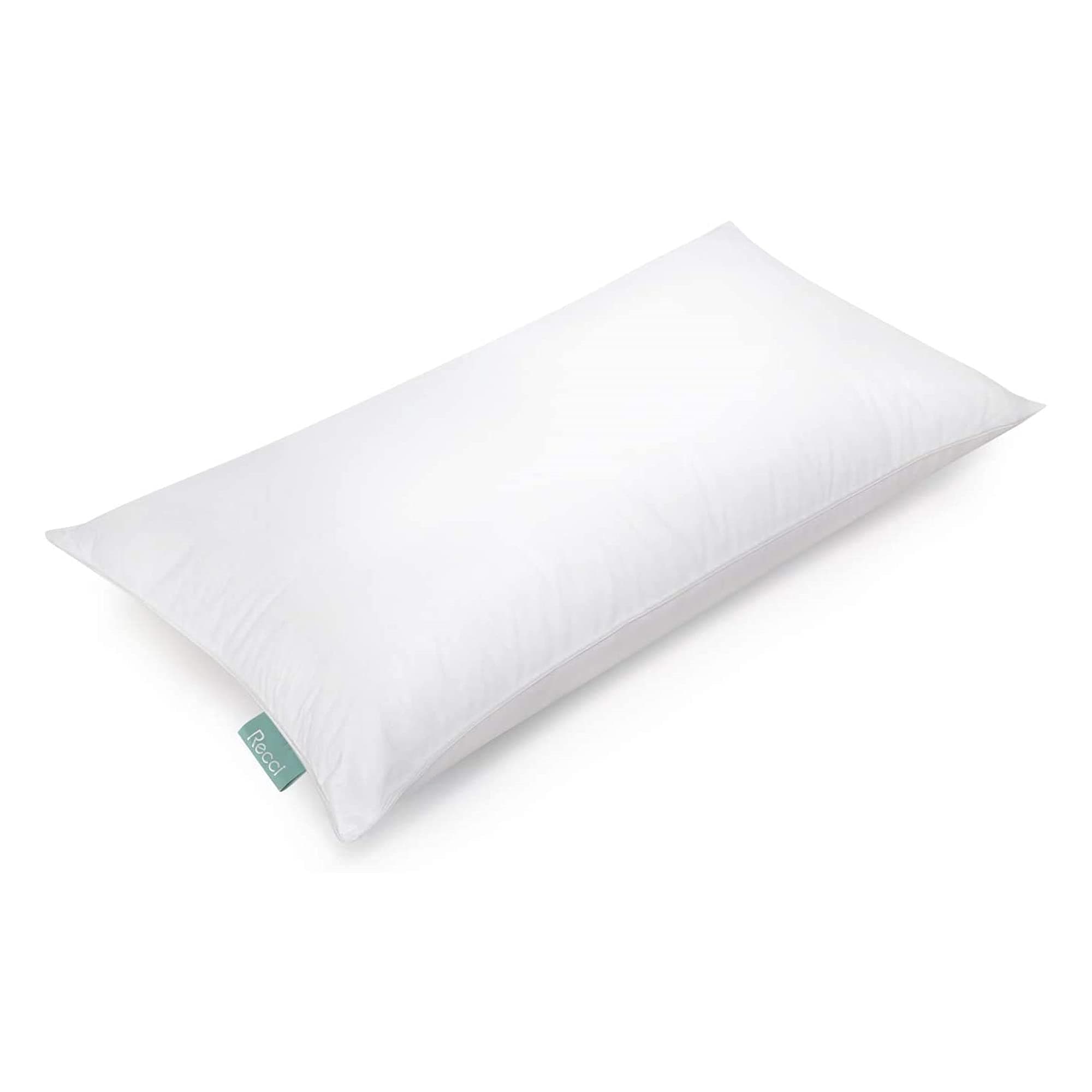 RECCI Fibre Pillow Breeze 40 x 80 cm, Height Adjustable with Filling Weight Approx. 1150 g, Solid Sleep Cushion, Slow Rebound, Down Cushion [Cushion 40 80]