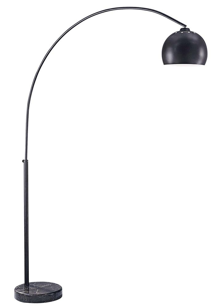 George Kovacs P053-615B, George's Reading Room, Arc Floor Lamp, Black