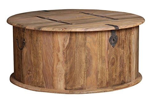 Jali Natural Round Trunk Coffee Table