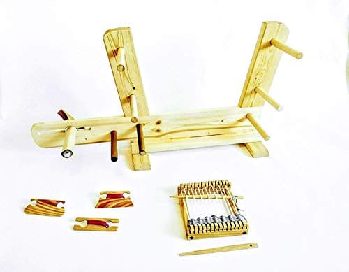 30 inch Inkle Loom with 3 shuttles and 5 inch Mini Loom with 2 Weaving Needles. 2 Looms Total.