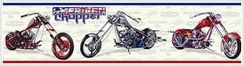 American Chopper Motorcycle Wall Border Accent Roll