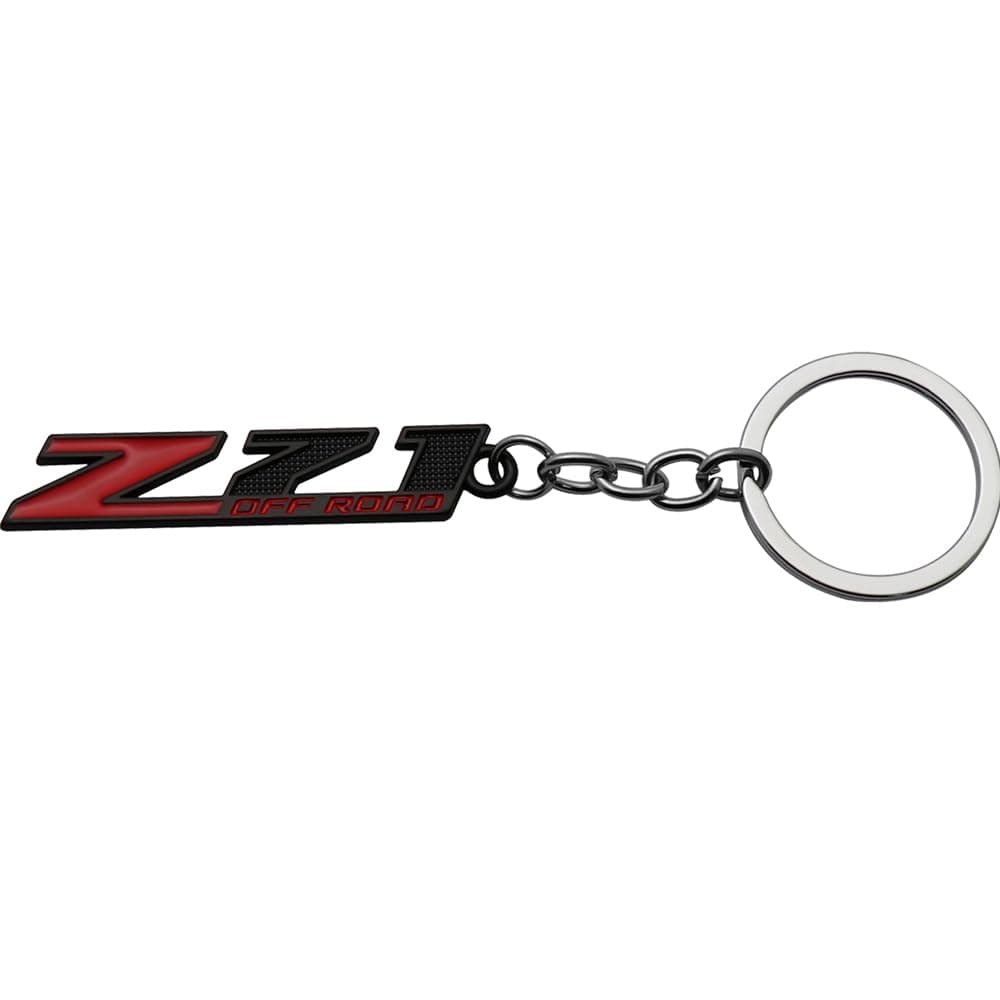 Aimoll 1Pc Z71 Off Road Keychain Emblem Chrome Finish Car Key Chain Key Ring for Z71