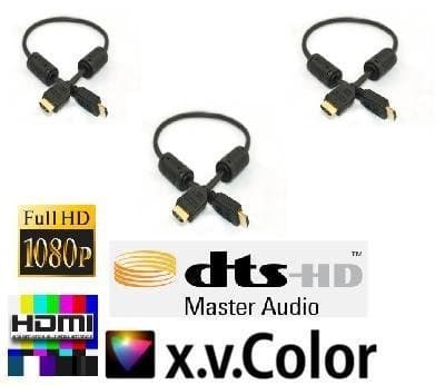 3 x 1.5ft Advanced 1.3a HDMI Cable