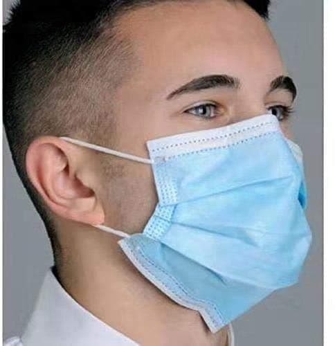 ABLE Cotton Disposable Mask (Multicolor, With Valve, Pack of 5)