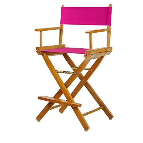 Casual Home 220-05/021-30 Director Chair 24" - Counter Height Honey OakFrame/Magenta Canvas
