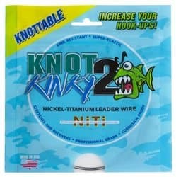 Aquateko NT02615 100-Pound Knot 2 Kinky Nickel-Titanium Leader Wire by Aquateko