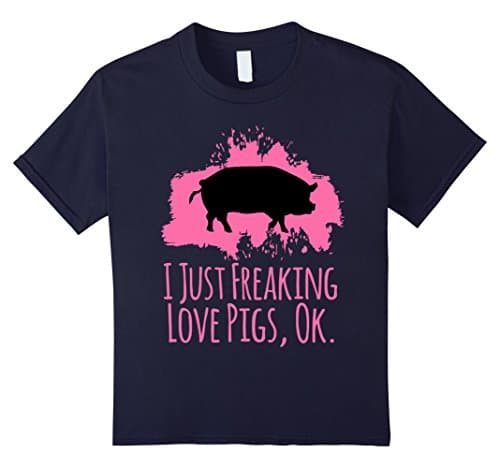 I Just Freaking Love Pigs Ok Cute Sarcastic Funny Shirt