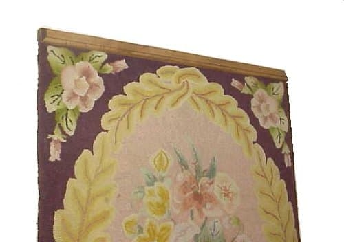 Any Size to 65 Inch Clamping Style Quilt Rack Throw Rug Hanger - Pine