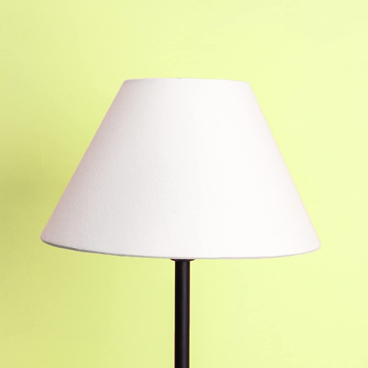 PineCraft International Clizia Lamp Shade Coolie Shape Lampshade for Table Lamp & Floor Lamp 11 inch White Cotton Fabric Light Shade for Living Room, Bedroom & Study Room