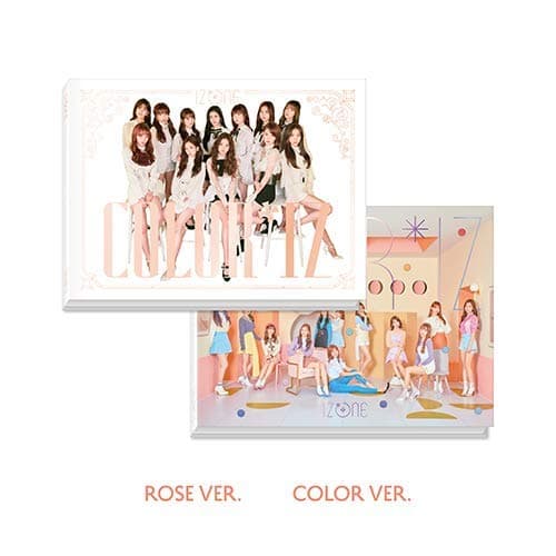 IZ*ONE IZONE - Color*IZ [Random ver.] (1st Mini Album) CD+Photobook+Official Photocards+1 Folded Poster+6 Double-Side Photocards Set