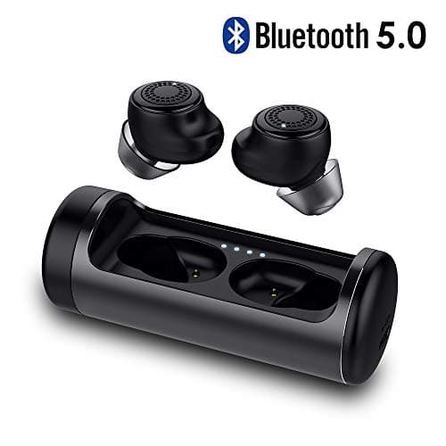 Wireless Earbuds, Latest Bluetooth 5.0 True Wireless Bluetooth Earbuds 18H Playtime 3D Stereo Sound Wireless Headphones, Built-in Microphone (Q63)