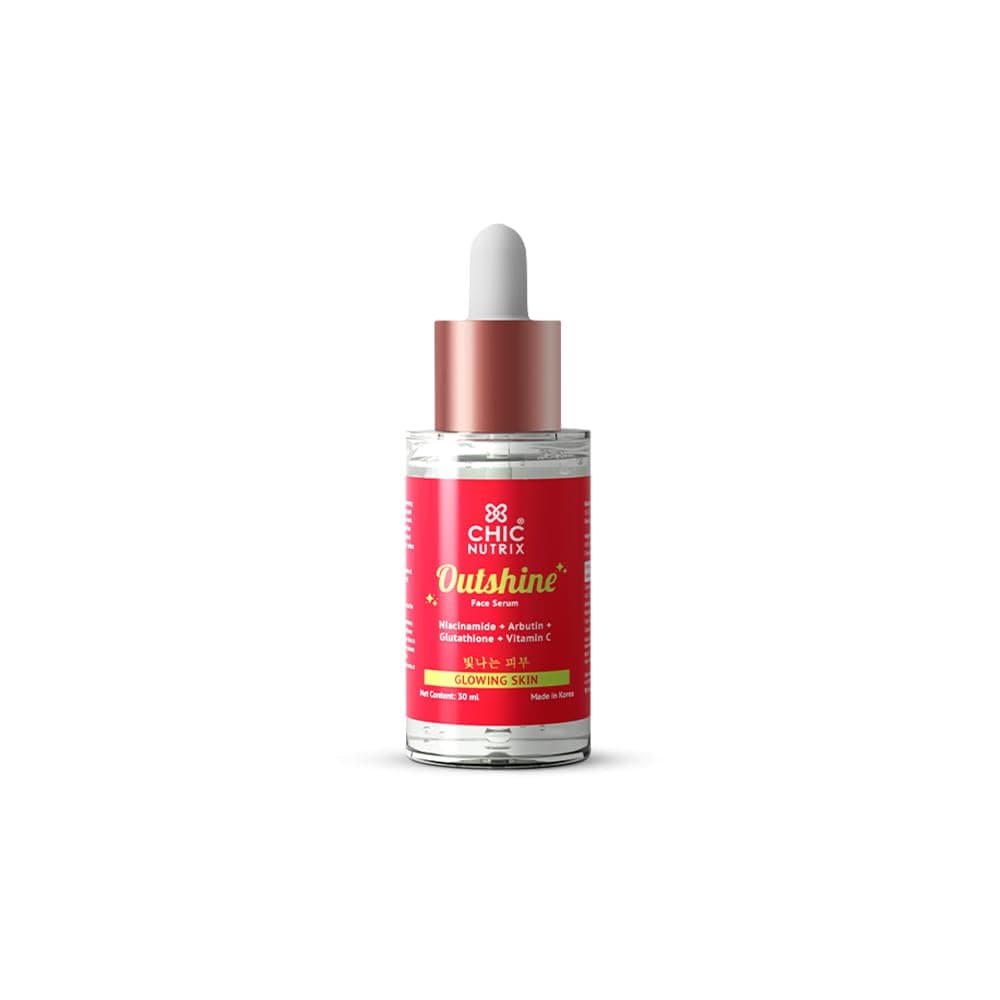 Outshine – Korean Brightening Face Serum | Made in Korea | 5 Powerful Actives - Niacinamide, Glutathione, Vitamin C | For Pigmentation, Dark Spots & Acne Marks | For All Skin Types